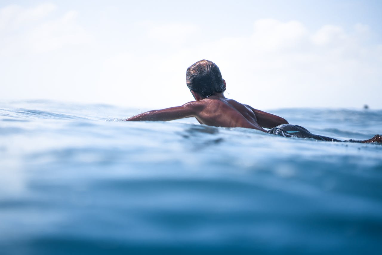 Surfing in fiji